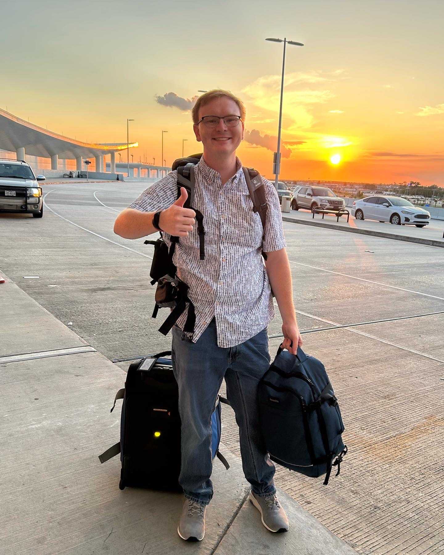 Benjamin Oelkers traveling with the Watson Foundation